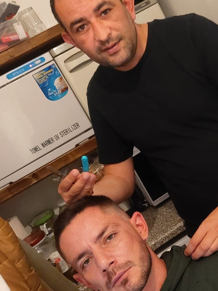 Fahrettin at work during a home visit